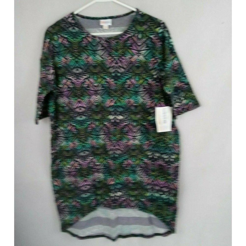 Nwt Lularoe Irma Tunic With Multi-Color African D… - image 1